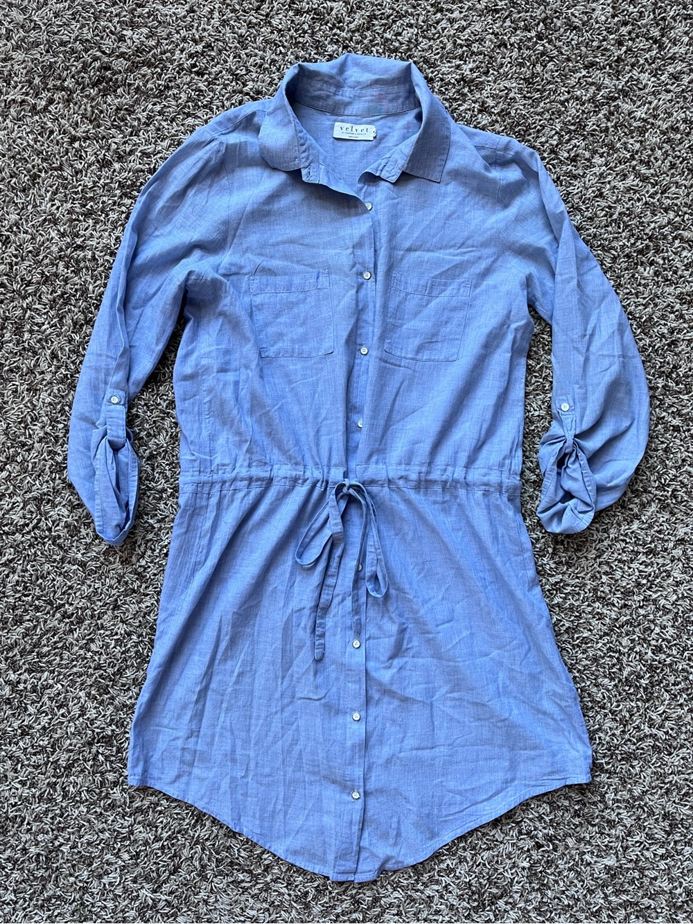 Velvet by Graham & Spencer Monet Chambray Shirt Dress